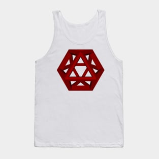 lawal maroon v2 skeletal cuboctahedron gmtrx Tank Top